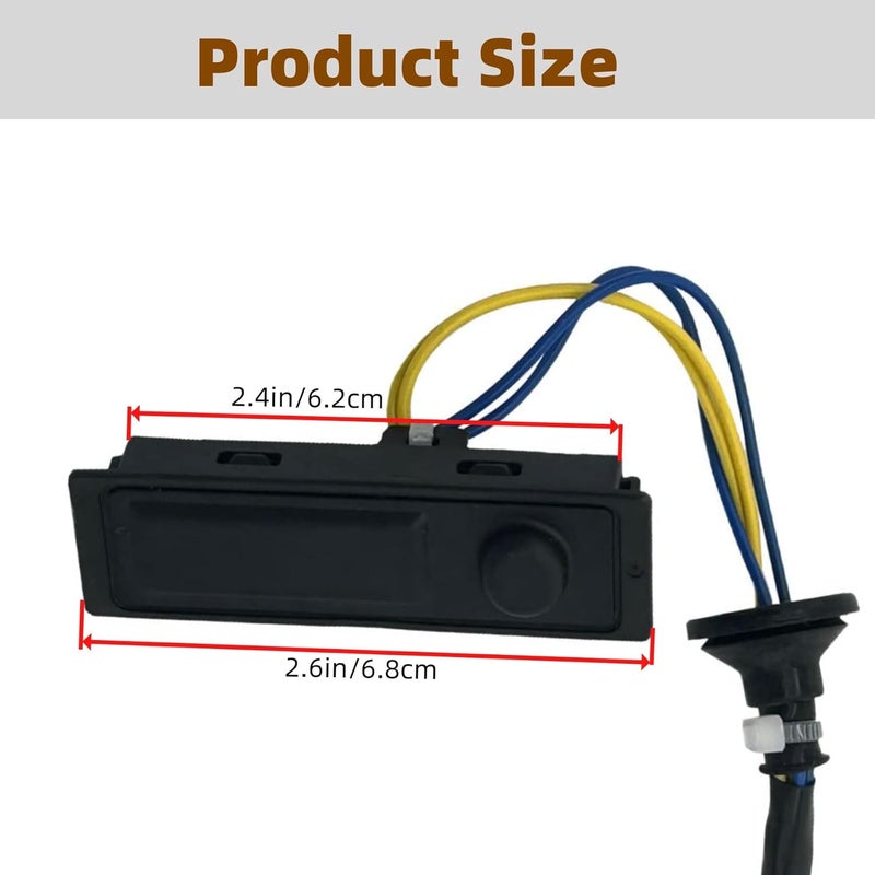 Narcilors Rear Trunk Lid Release Tailgate Opening Switch 25380-1AA0A Replacement for Nissan Murano 3.5L 2009-2014 Quest 3.5L 2011-2017 - Image 2